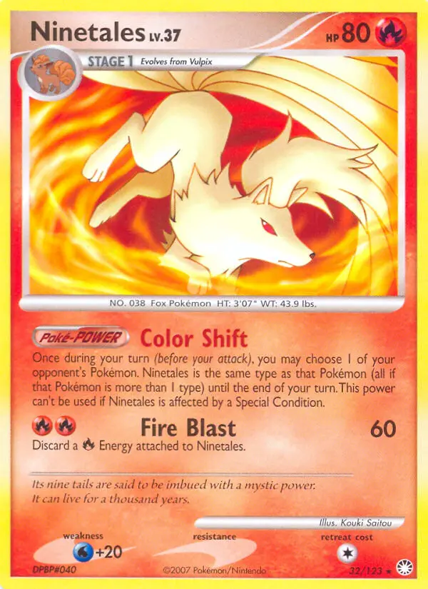 Ninetales — Mysterious Treasures card #32