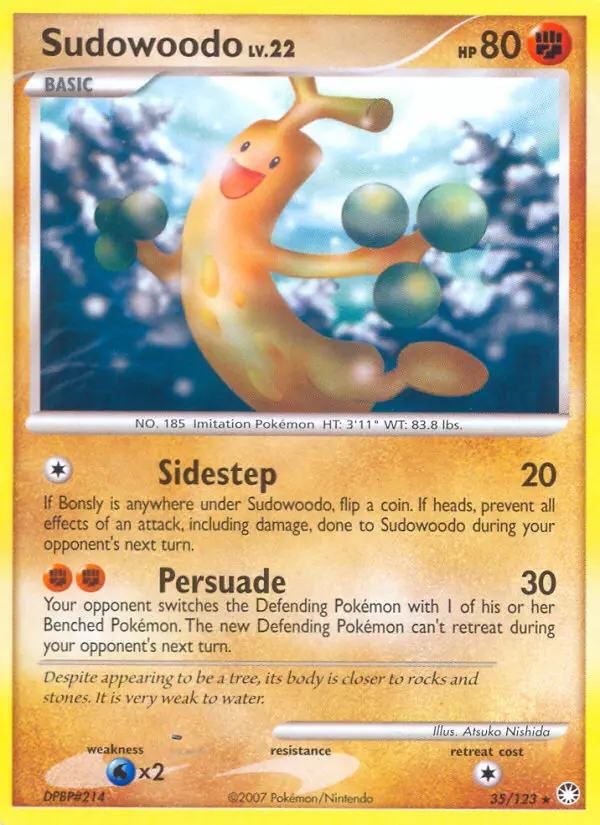 Sudowoodo — Mysterious Treasures card #35
