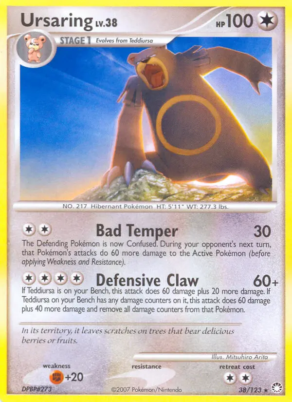 Ursaring — Mysterious Treasures card #38