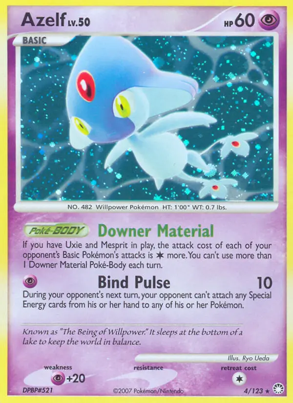 Azelf — Mysterious Treasures card #4