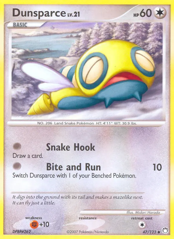 Dunsparce — Mysterious Treasures card #47