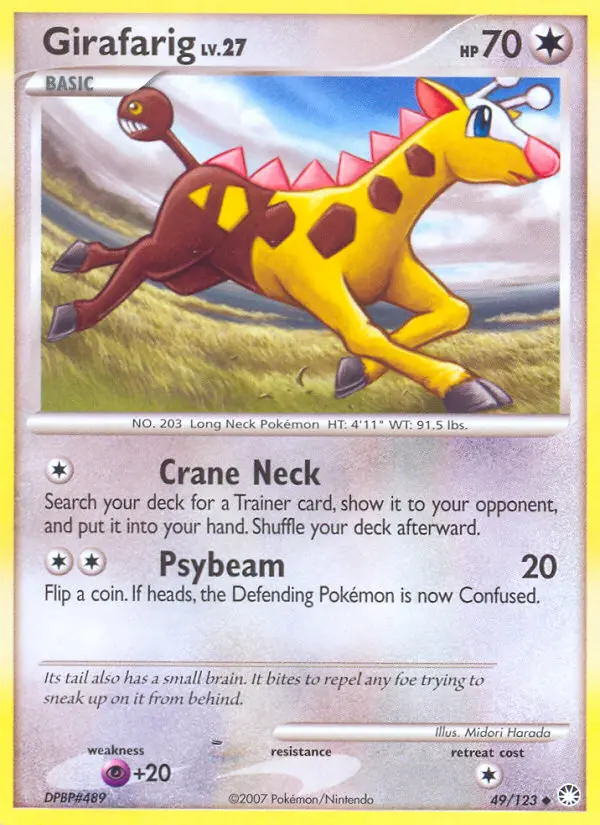 Girafarig — Mysterious Treasures card #49