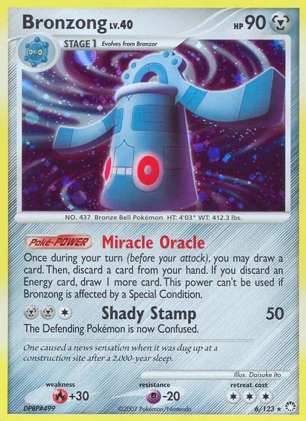Bronzong — Mysterious Treasures card #6