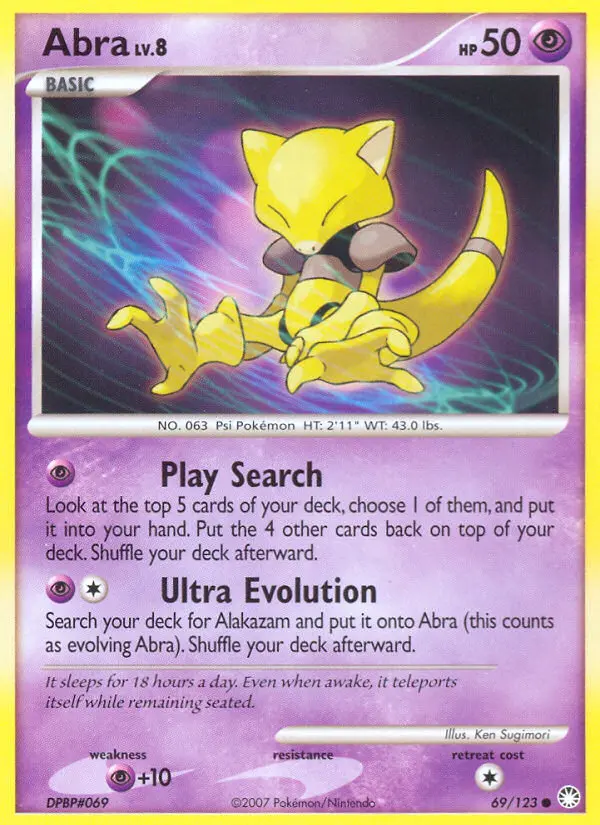 Abra — Mysterious Treasures card #69