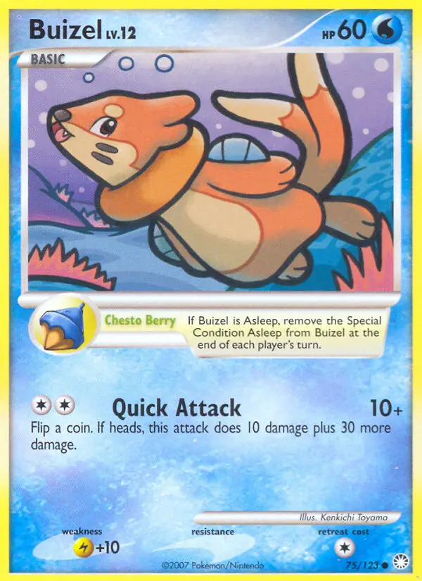 Buizel — Mysterious Treasures card #75