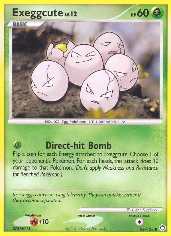 Exeggcute — Mysterious Treasures card #82
