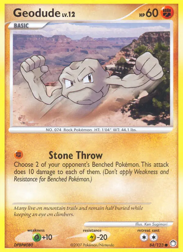 Geodude — Mysterious Treasures card #84