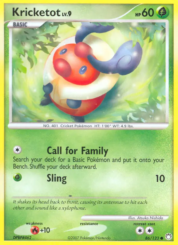 Kricketot — Mysterious Treasures card #86