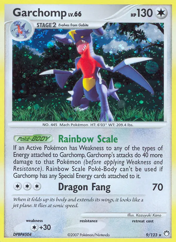 Garchomp — Mysterious Treasures card #9