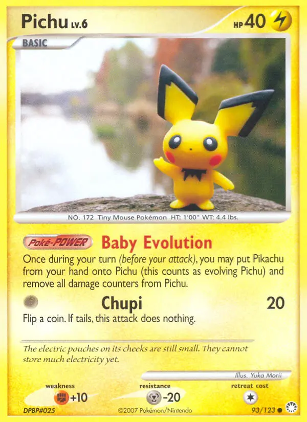Pichu — Mysterious Treasures card #93