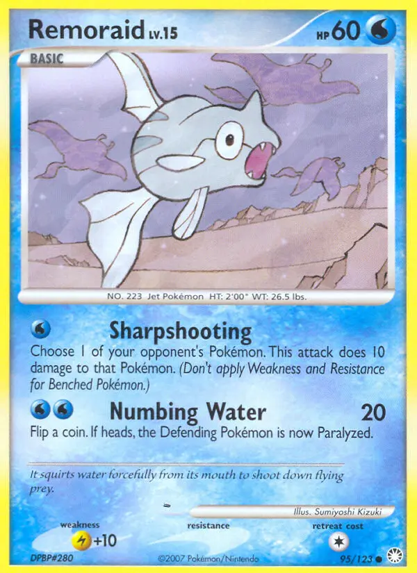 Remoraid — Mysterious Treasures card #95