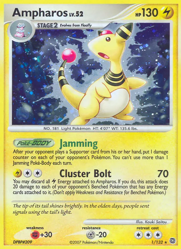 Ampharos — Secret Wonders card #1