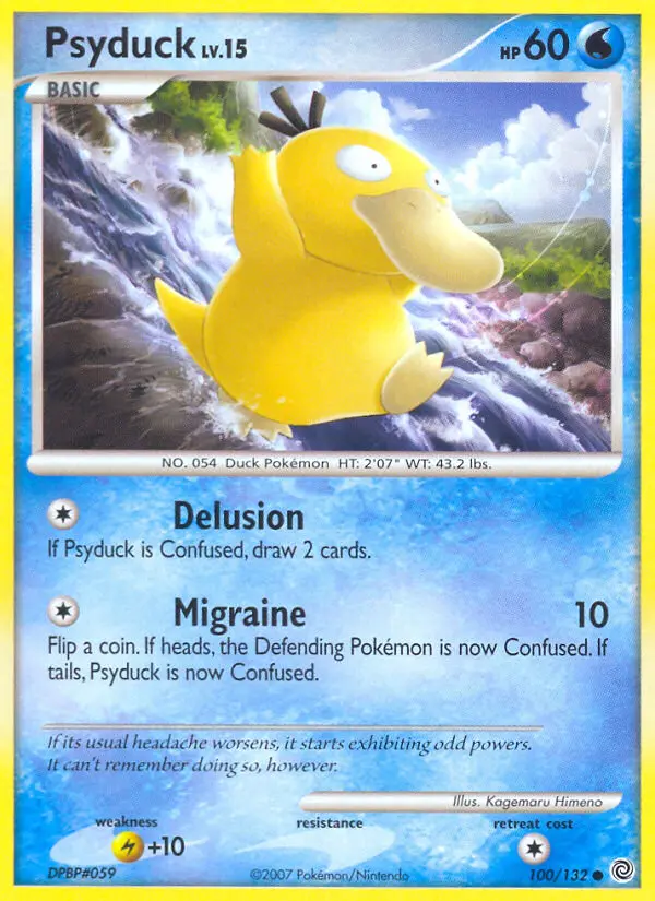 Psyduck — Secret Wonders card #100