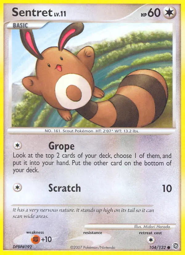 Sentret — Secret Wonders card #104