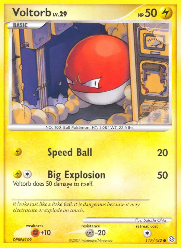 Voltorb — Secret Wonders card #117