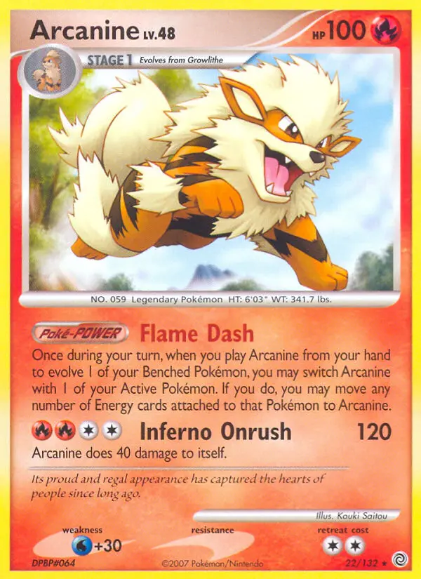 Arcanine — Secret Wonders card #22