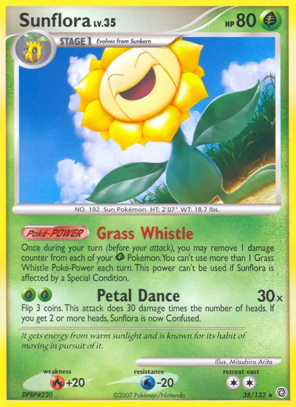 Sunflora — Secret Wonders card #38