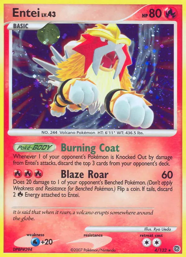Entei — Secret Wonders card #4