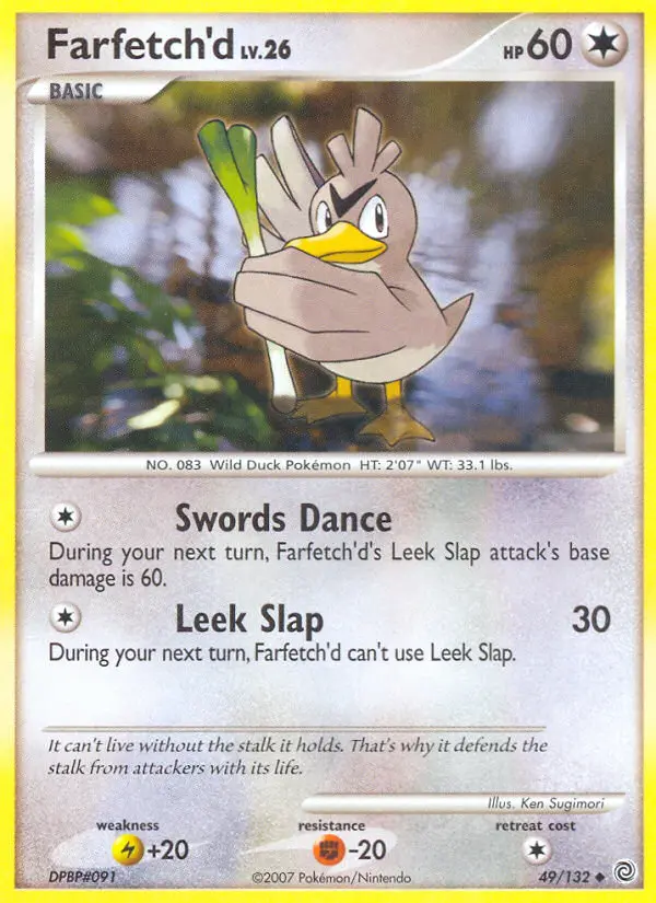 Farfetch'd — Secret Wonders card #49
