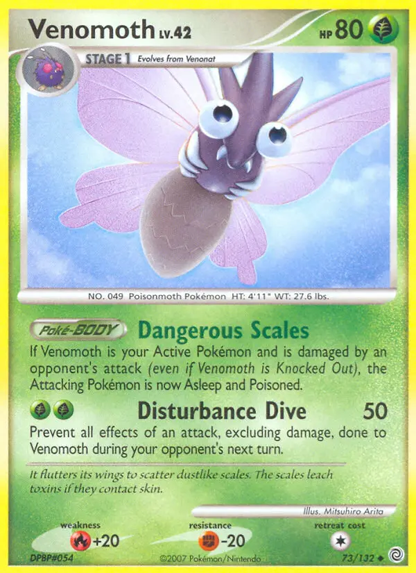 Venomoth — Secret Wonders card #73