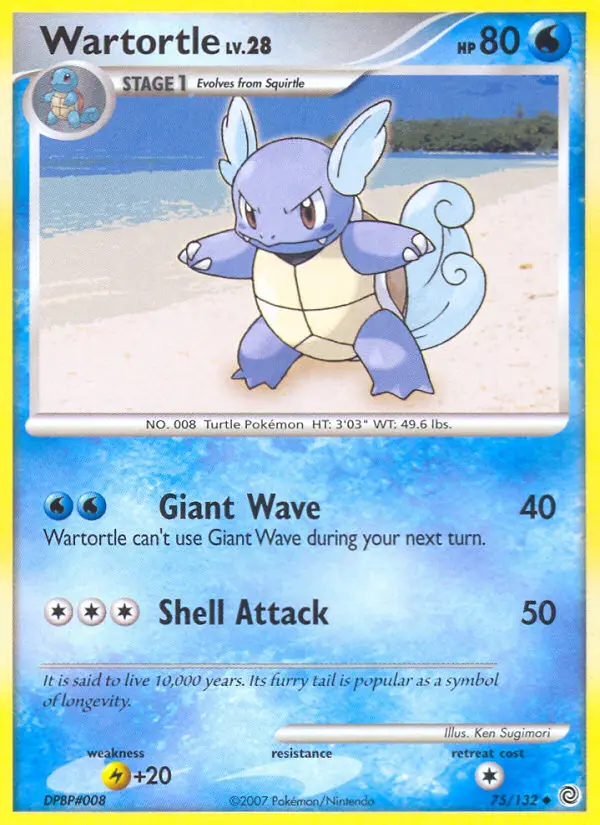 Wartortle — Secret Wonders card #75