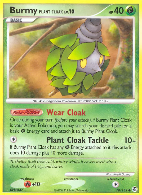 Burmy Plant Cloak — Secret Wonders card #78
