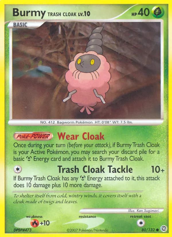 Burmy Trash Cloak — Secret Wonders card #80