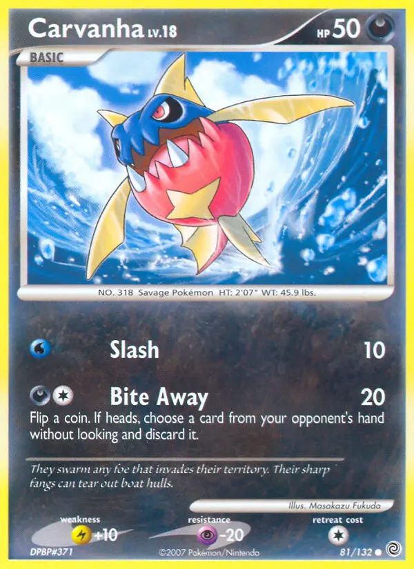 Carvanha — Secret Wonders card #81
