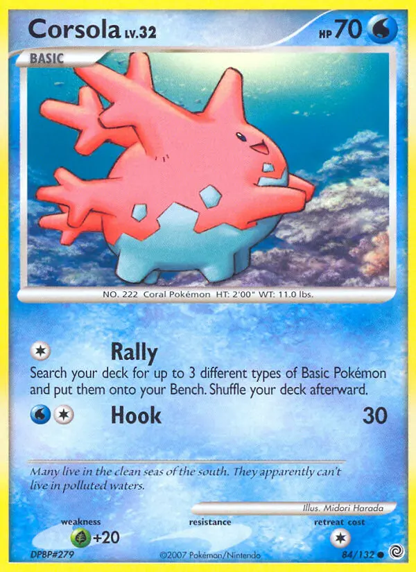 Corsola — Secret Wonders card #84