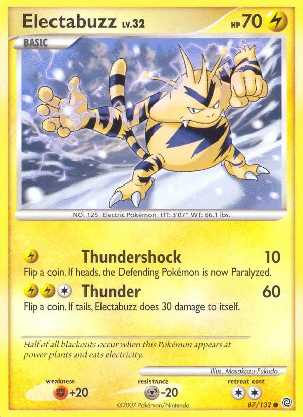 Electabuzz — Secret Wonders card #87
