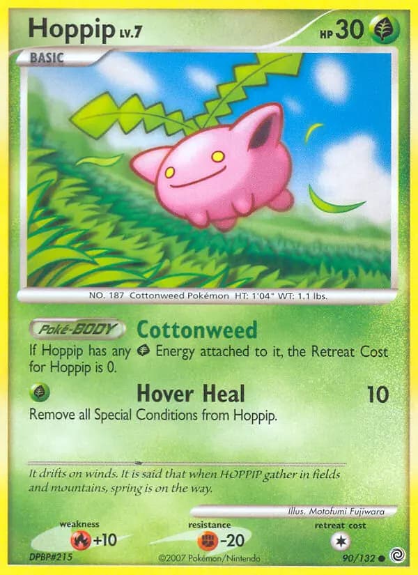 Hoppip — Secret Wonders card #90