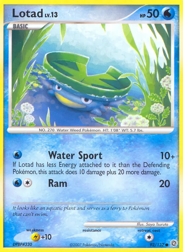 Lotad — Secret Wonders card #92
