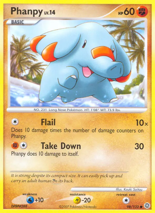 Phanpy — Secret Wonders card #98