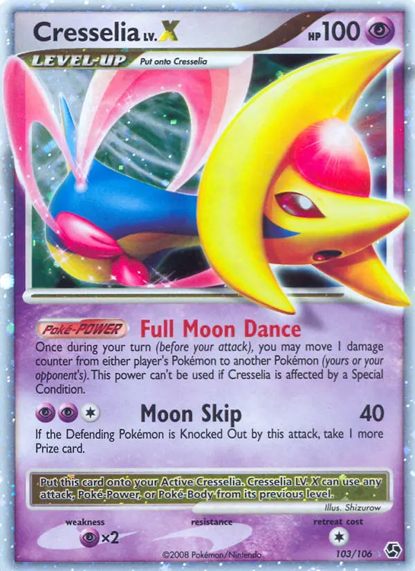 Cresselia — Great Encounters card #103