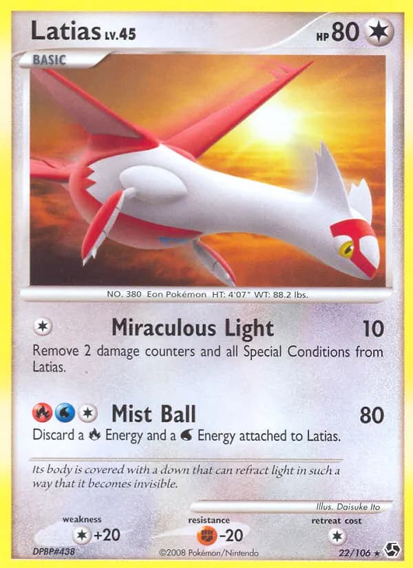 Latias — Great Encounters card #22
