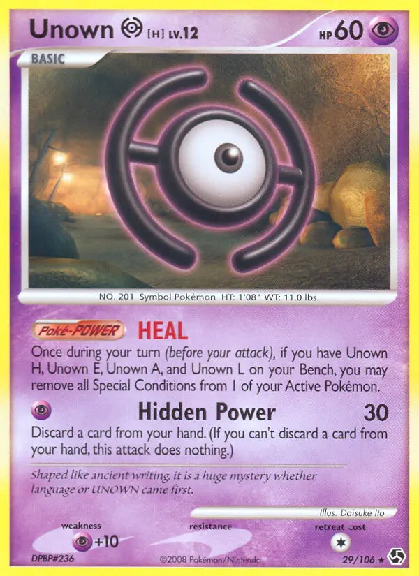Unown H — Great Encounters card #29