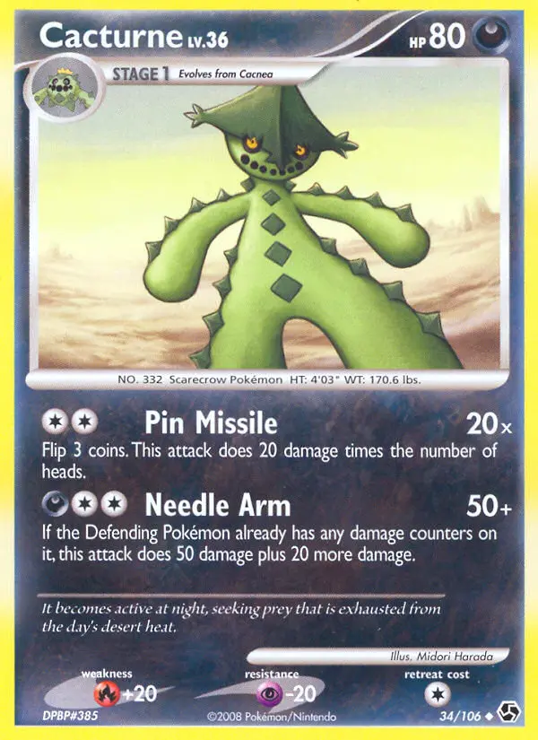 Cacturne — Great Encounters card #34