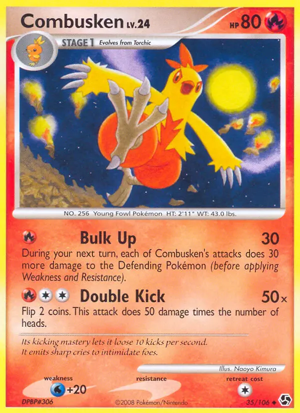 Combusken — Great Encounters card #35