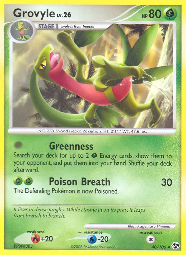 Grovyle — Great Encounters card #40