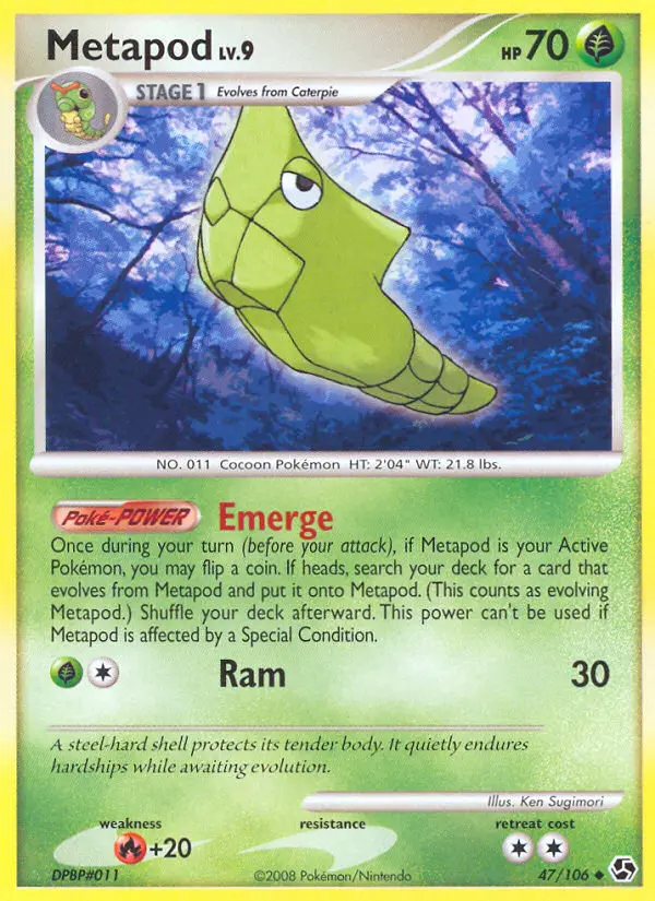 Metapod — Great Encounters card #47