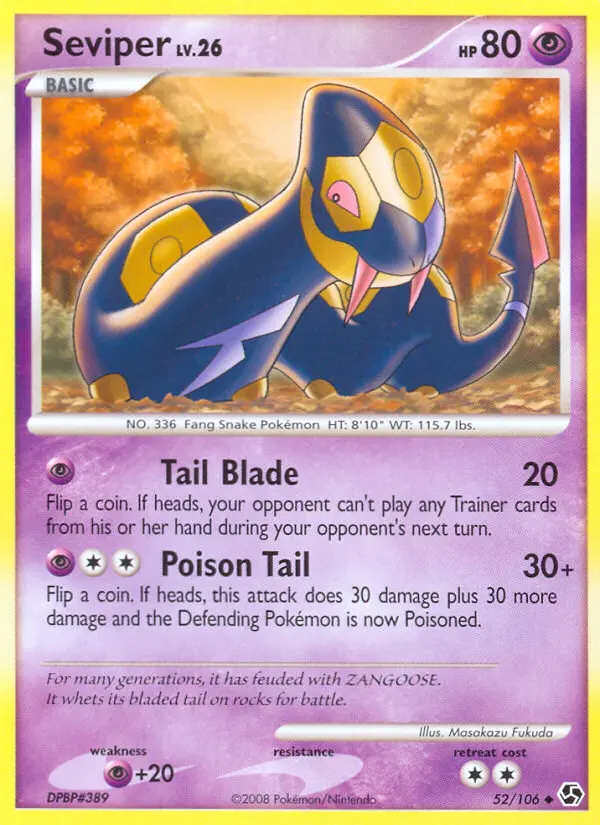 Seviper — Great Encounters card #52