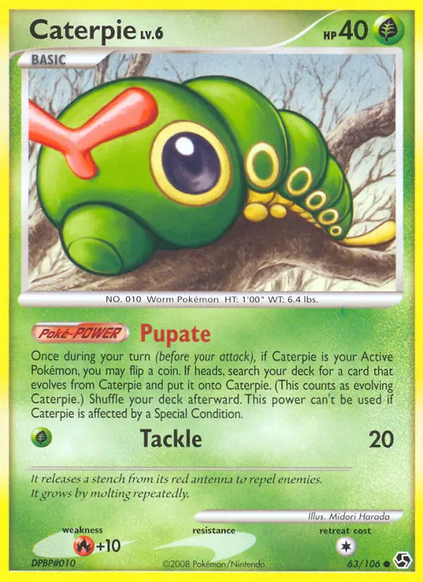 Caterpie — Great Encounters card #63