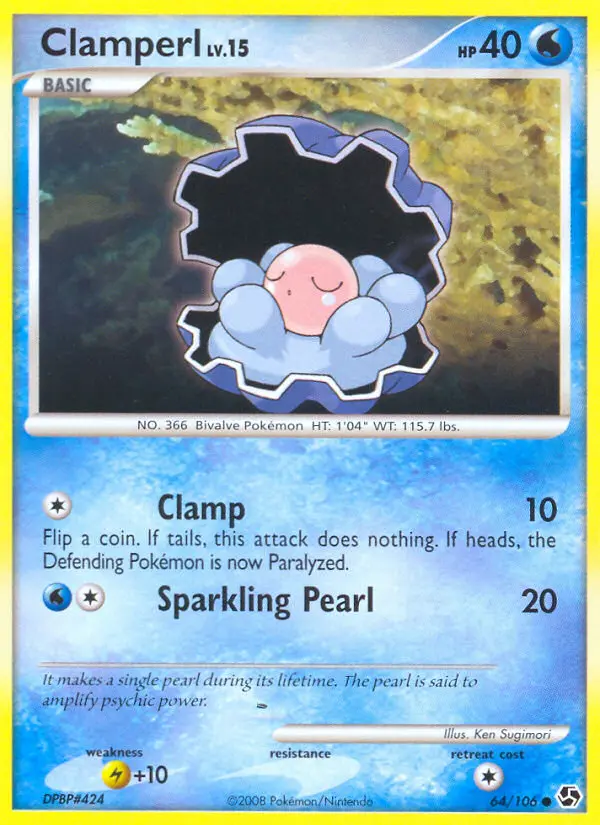 Clamperl — Great Encounters card #64