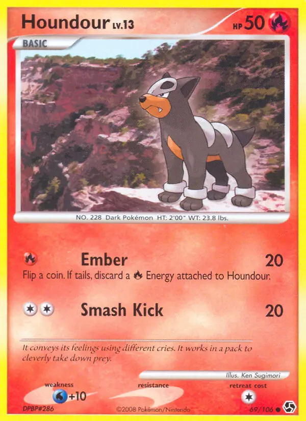 Houndour — Great Encounters card #69