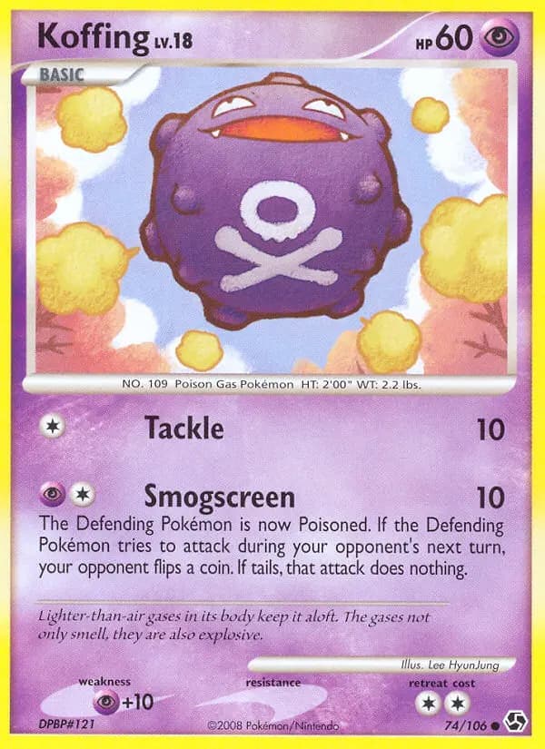 Koffing — Great Encounters card #74