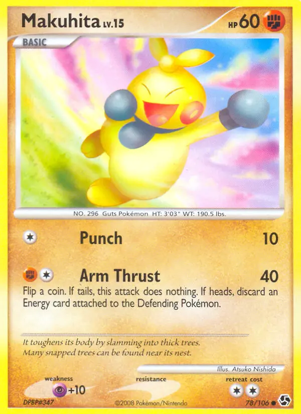 Makuhita — Great Encounters card #78