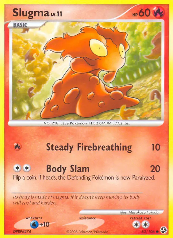 Slugma — Great Encounters card #83