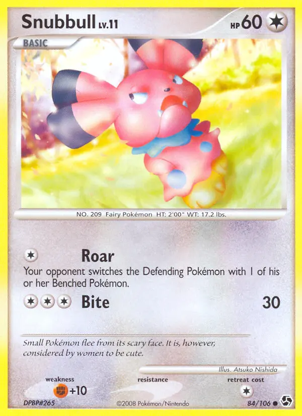 Snubbull — Great Encounters card #84