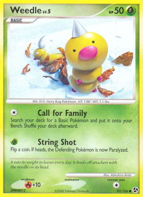 Weedle — Great Encounters card #93