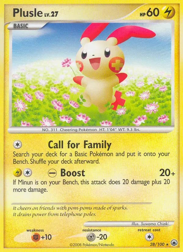 Plusle — Majestic Dawn card #28